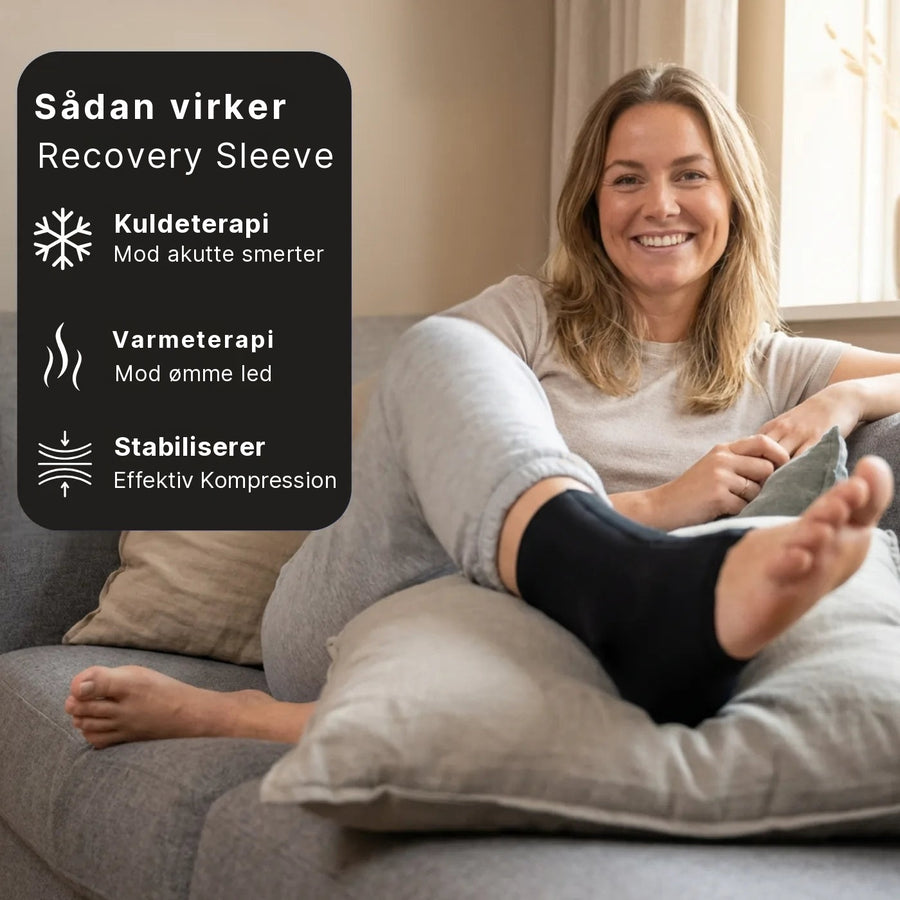 Recovery Ankel Sleeve med kulde- og varmeterapi og effektiv kompression