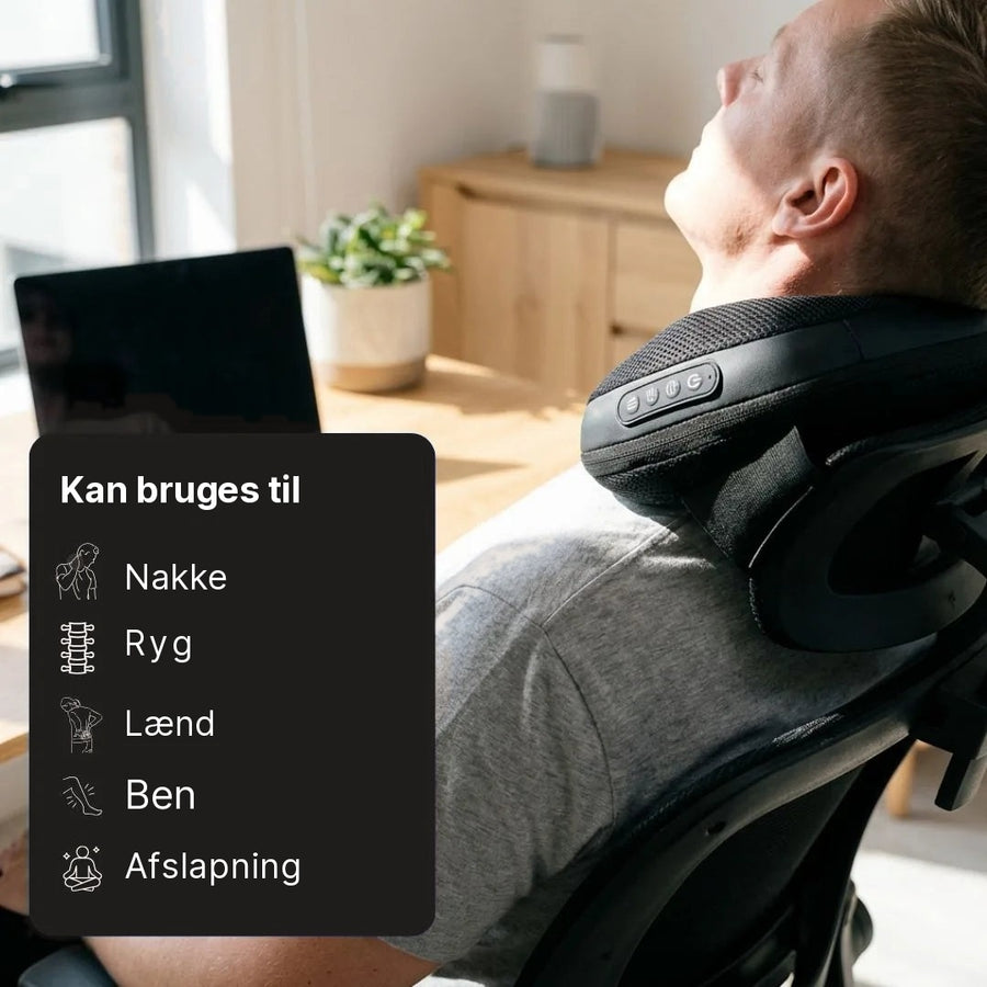ShiRelief massagepude til nakke, ryg, lænd og ben