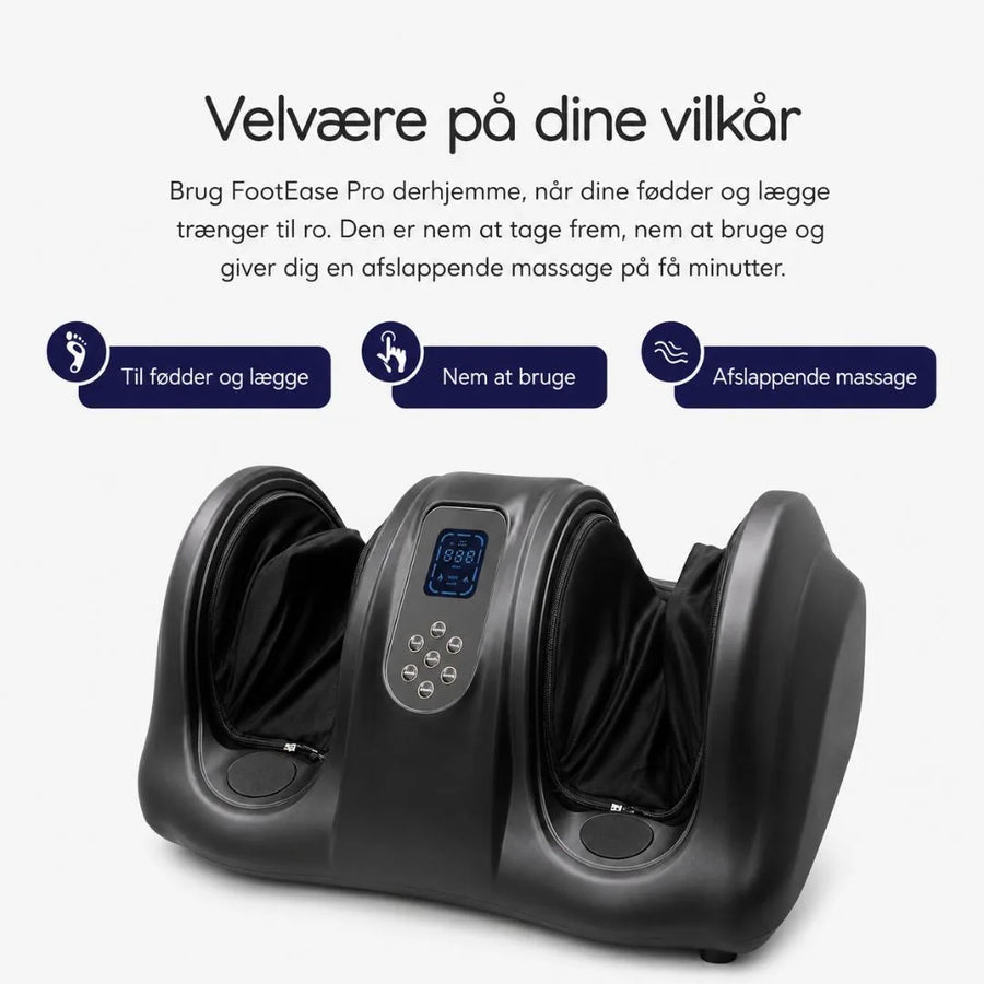 FootEase Pro fodmassager til afslappende massage på få minutter