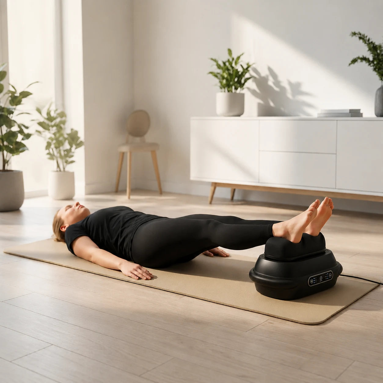 FlowMotion chi-maskine fra Feevra – rolige, rytmiske benbevægelser
