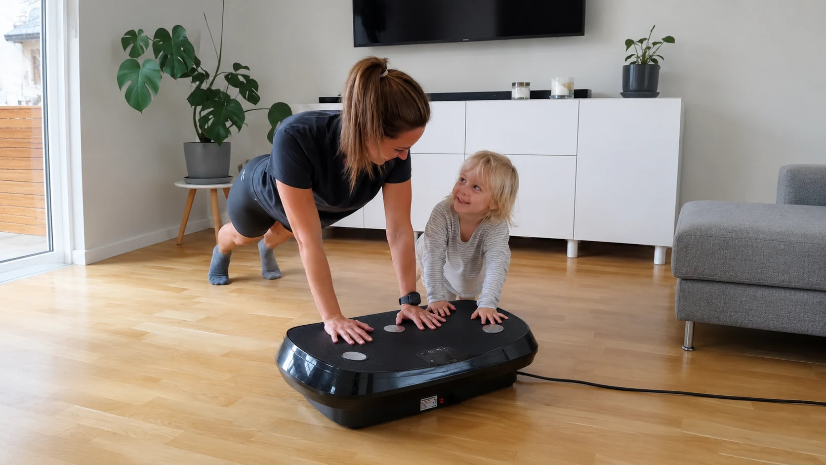 VibraFit 3-i-1 vibrationstræner fra Feevra – træning, lymfedrænage og smertelindring