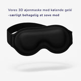 Feevra kølende 3D øjenmaske med gelé til behagelig søvn