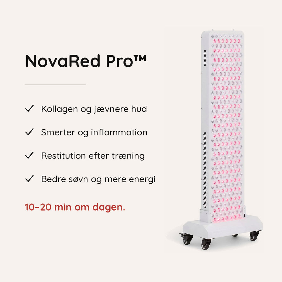 NovaRed Pro 1500 W — kollagen, restitution og bedre søvn